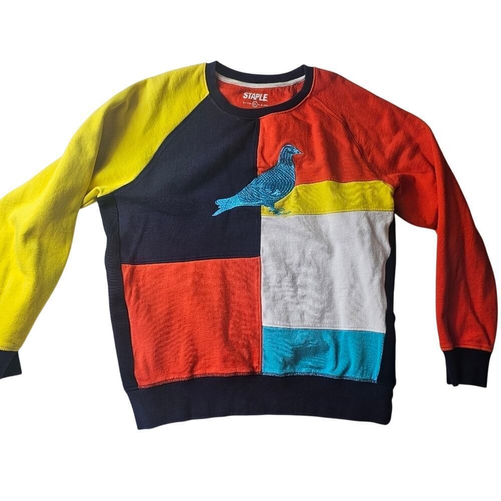 Staple pidgeon Sweatshirt Men's XL Multicolor Sweater Streetwear 80s 90s Vintage
